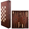 Handgemaakte Houten Backgammon Speelset van Hoge Kwaliteit - Tavla - 100% Hout - Luxe uitgave - TricTrac - 50 x 23 cm