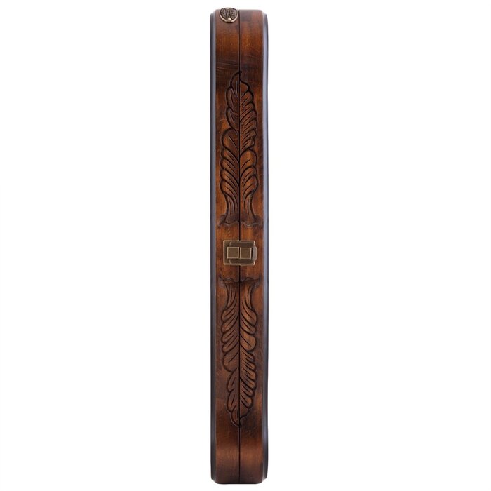 Helena Wood Art Handgemaakte Houten Backgammon Speelset van Hoge Kwaliteit - Tavla - 100% Hout - Luxe uitgave - TricTrac - 52 x 24 cm