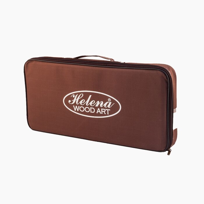 Helena Wood Art Handgemaakte Houten Backgammon Speelset van Hoge Kwaliteit - Tavla - 100% Hout - Luxe uitgave - TricTrac - 50 x 25 cm