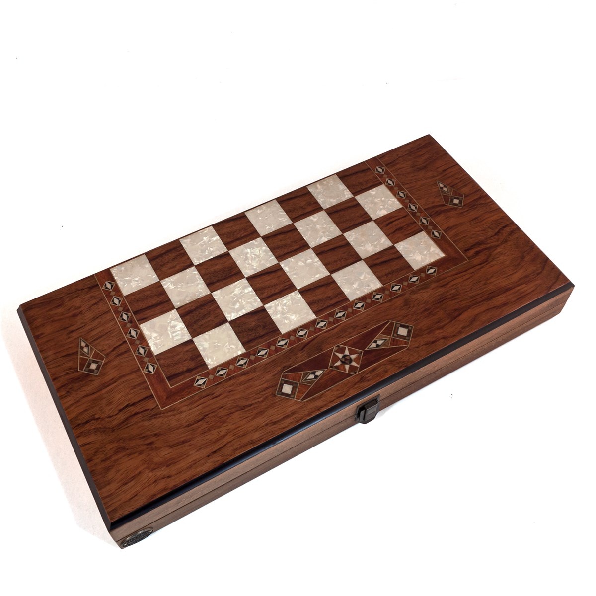 ANCIEN JEU DE Backgammon et dames en bois finement marqueté ANCIEN JEU DE Backgammon et dames en bois finement marqueté
