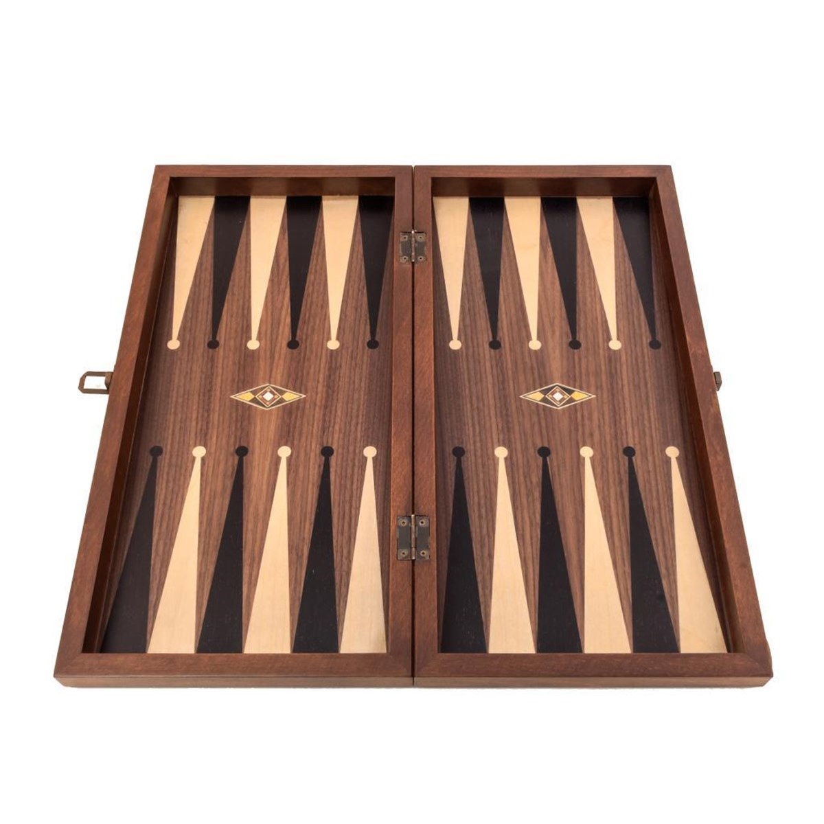 Helena Wood Art Handgemaakte Houten Backgammon Speelset van Hoge Kwaliteit - Tavla - 100% Hout - Luxe uitgave - TricTrac - 49 x 25 cm