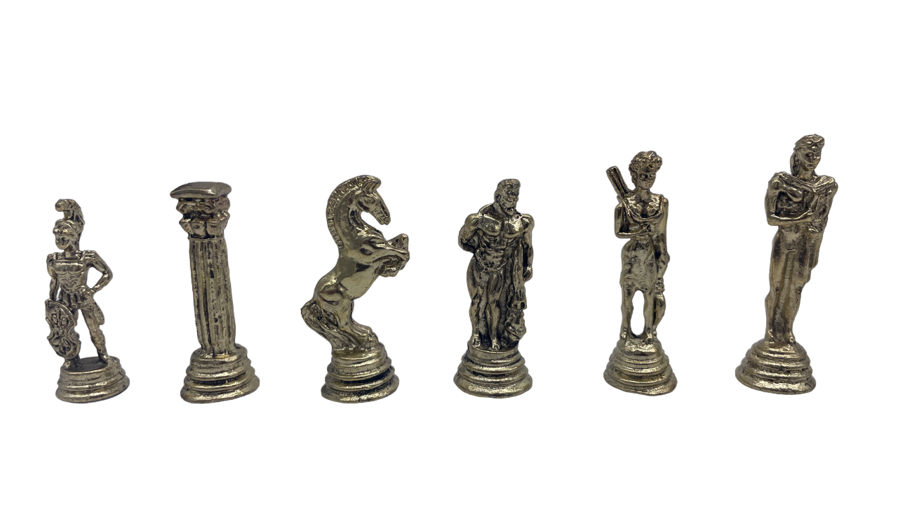 Chess and games shop Muba Prachtige handgemaakte houten schaakset met houten speelbord en handgemaakte schaakstukken, cadeau-idee producten, 40 cm