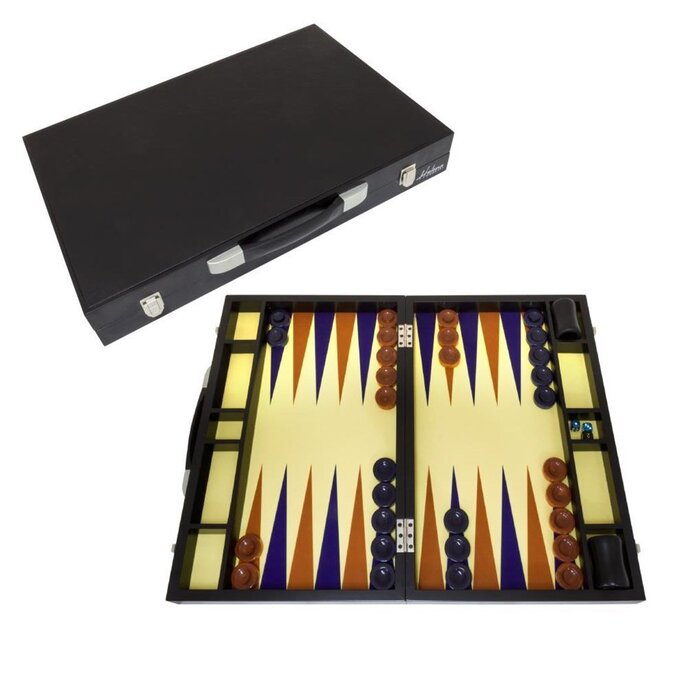Helena Wood Art Backgammon Speelset van Hoge Kwaliteit - Tavla - Toernooi uitgave - TricTrac - 56 x 37 cm