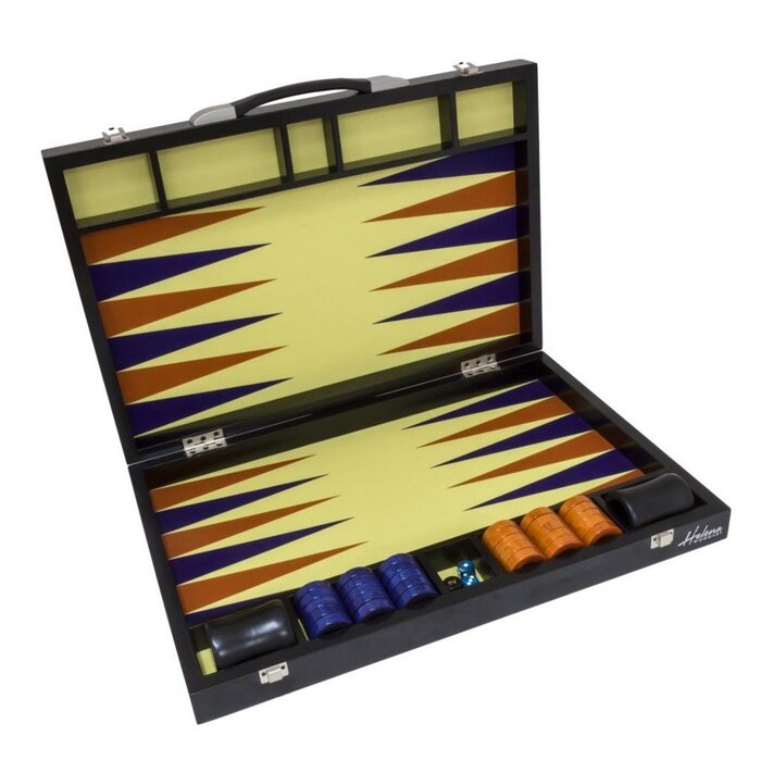 Helena Wood Art Backgammon Speelset van Hoge Kwaliteit - Tavla - Toernooi uitgave - TricTrac - 56 x 37 cm