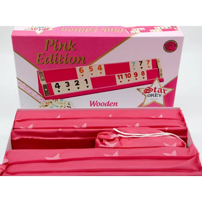 Star Roze Rummy Speelset - Okey