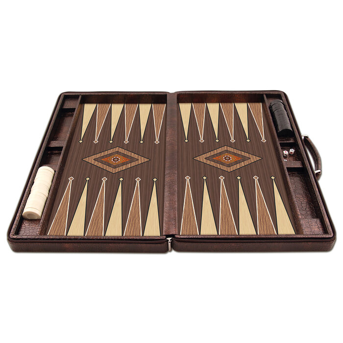 Star Backgammon Koffer met Rits