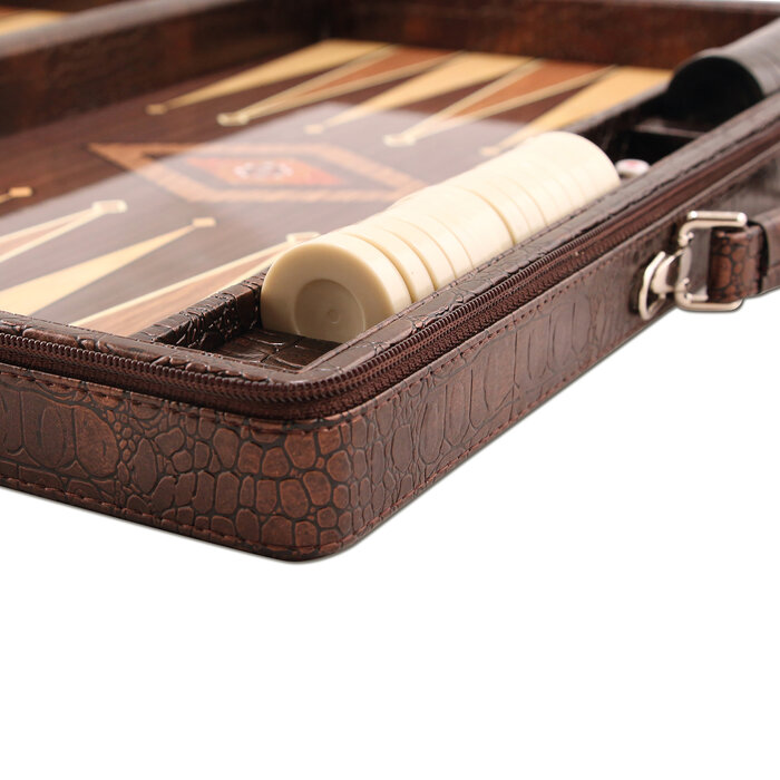 Star Backgammon Koffer met Rits