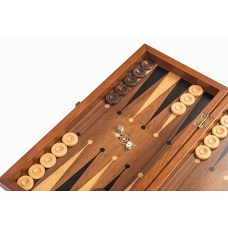 Helena Wood Art Handgemaakte Backgammon Speelset - 49 x 25 cm