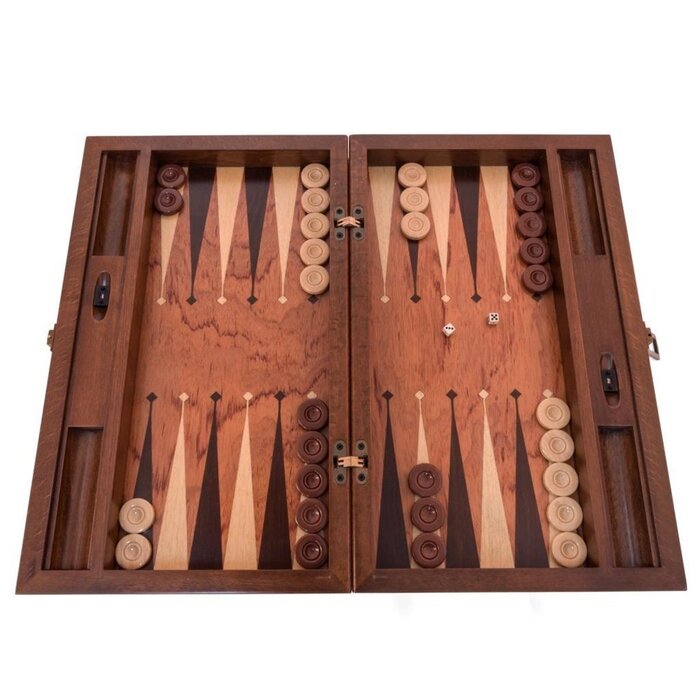 Helena Wood Art Backgammon Speelset van Hoge Kwaliteit - Tavla - TricTrac - 51 x 31,5 cm