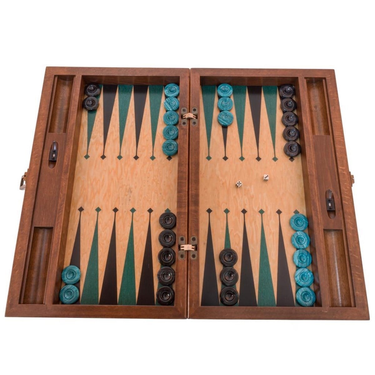 Helena Wood Art Backgammon Speelset van Hoge Kwaliteit - Tavla - Toernooi uitgave - TricTrac - 51 x 31,5 cm