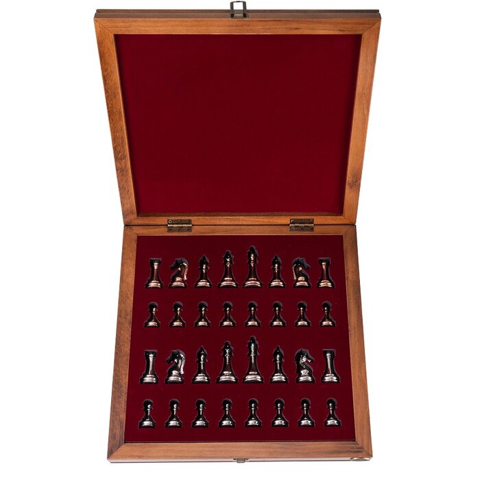 Helena Wood Art Selge - Black - Handgemaakte Schaakspel