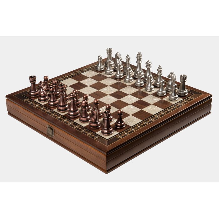 Helena Wood Art Selge - Black - Handgemaakte Schaakspel