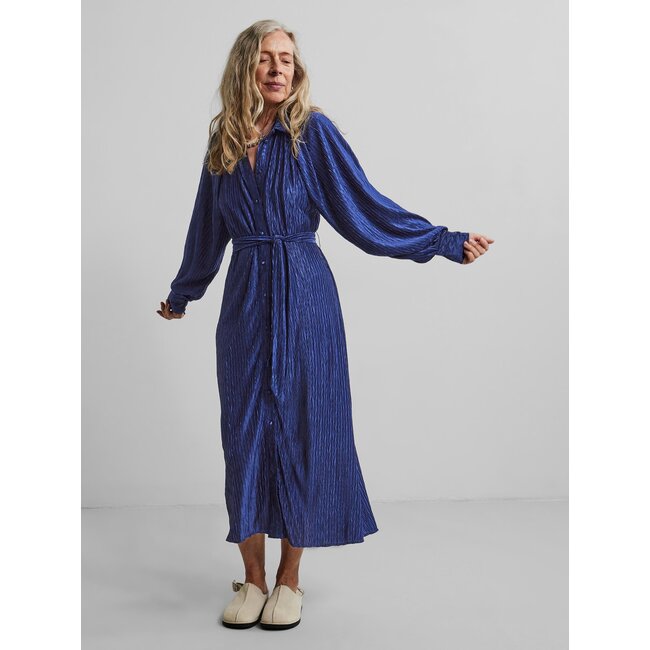 OMIRA MIDI DRESS – Blue