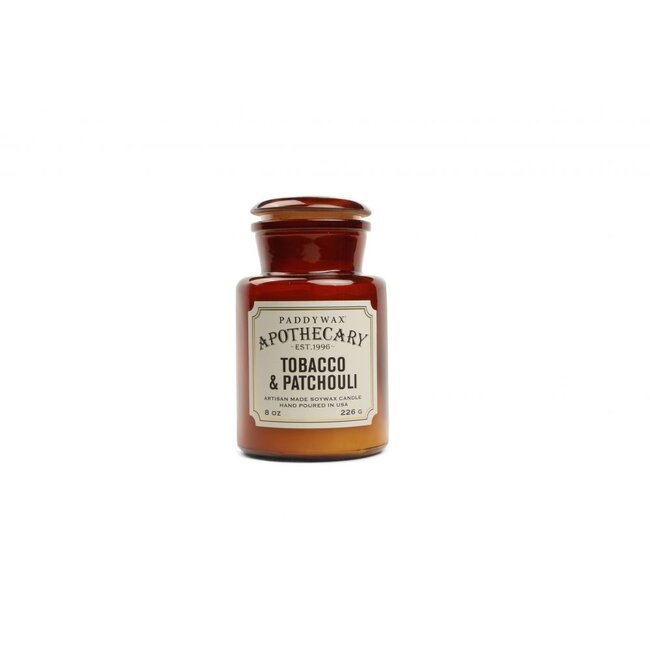 PADDYWAX APOTHECARY GLASS CANDLE – Tobacco & Patchouli