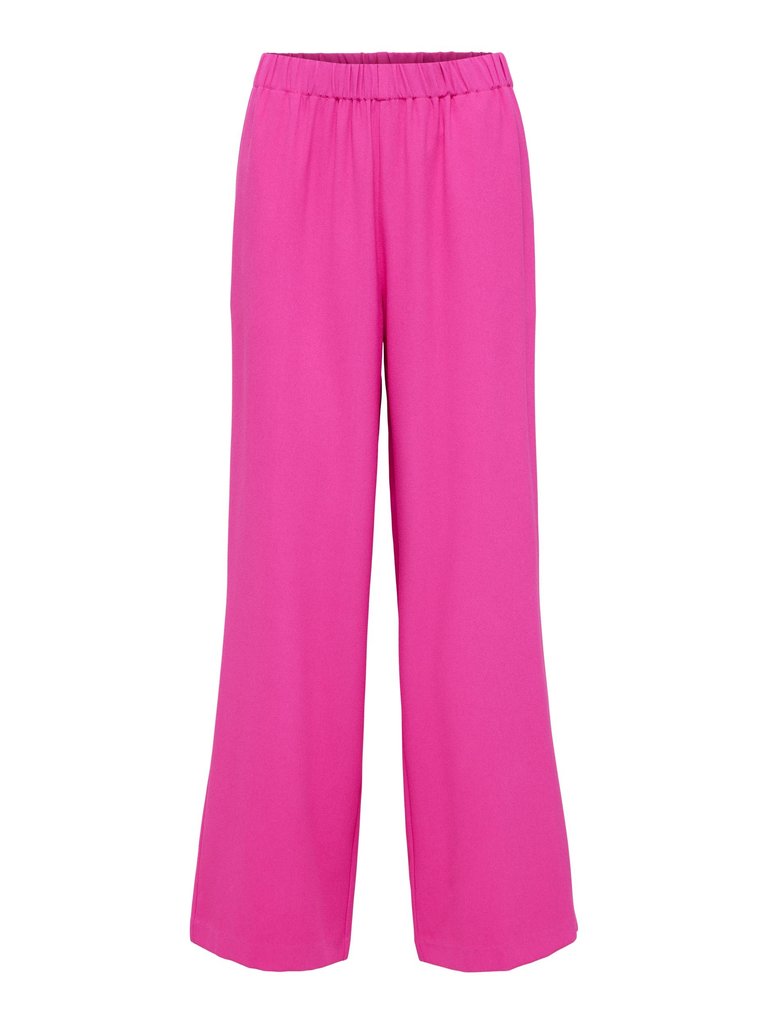 Selected Femme TINNI RELAXED WIDE PANT – Raspberry Rose