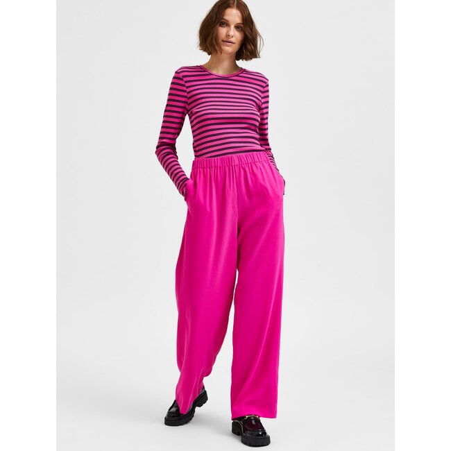 TINNI RELAXED WIDE PANT – Raspberry Rose