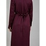 BORDEAUX DRESS W V-NECK