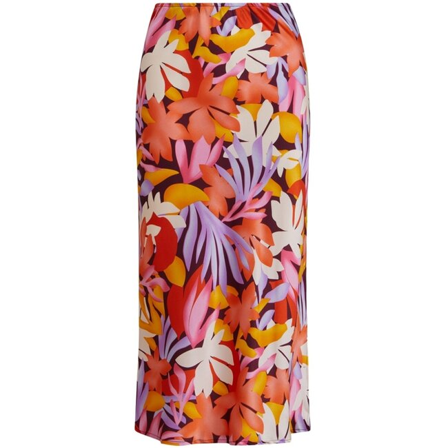 SKYLER SATEEN SKIRT – Purple flowers