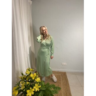 PELLA WRAP DRESS NOOS – Green