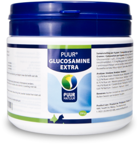 PUUR Puur Glucosamine Extra H+K - 250 gram PUUR Puur Glucosamine Extra H+K - 250 gram