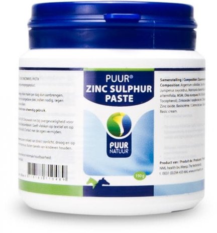 PUUR Puur Zinc Sulphur Paste P+P - 150 gram PUUR Puur Zinc Sulphur Paste P+P - 150 gram