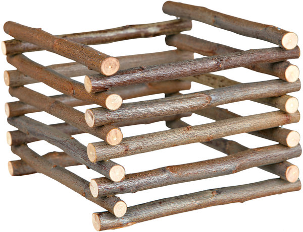 Trixie Trixie Houten Hooiruif - Vrijstaand - 15x11x15 cm Trixie Trixie Houten Hooiruif - Vrijstaand - 15x11x15 cm