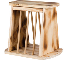 Trixie Trixie Houten Hooiruif Vrijstaand - 25x22x18 cm Trixie Trixie Houten Hooiruif Vrijstaand - 25x22x18 cm