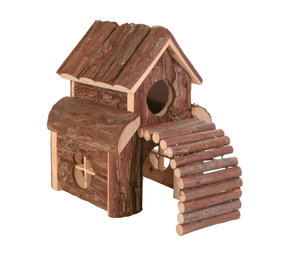 Trixie Trixie Houten Huis Finn Schorshout - 13x20x20 cm Trixie Trixie Houten Huis Finn Schorshout - 13x20x20 cm