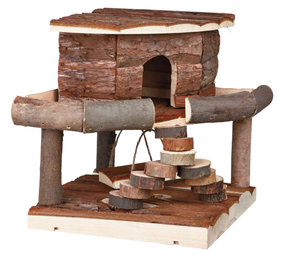 Trixie Trixie Houten Huis Ida Schorshout - 19x20x19 cm Trixie Trixie Houten Huis Ida Schorshout - 19x20x19 cm
