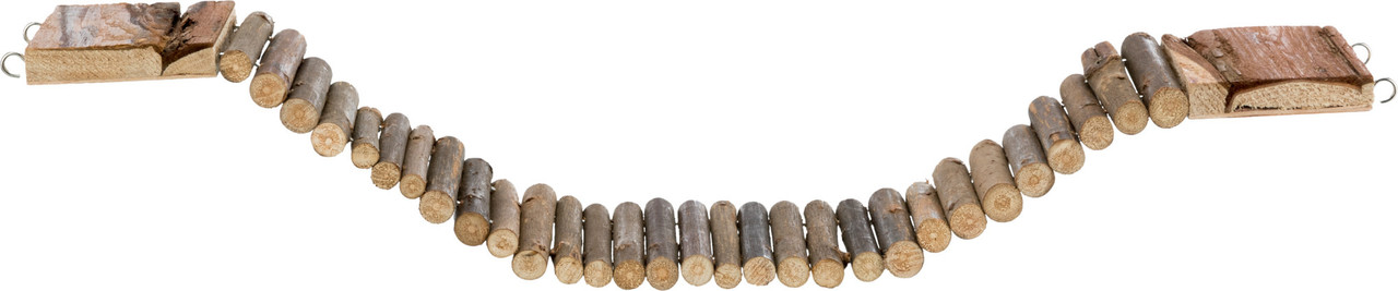 Trixie Trixie Houten Ladder Schorshout - Hangbrug - 55x7 cm Trixie Trixie Houten Ladder Schorshout - Hangbrug - 55x7 cm