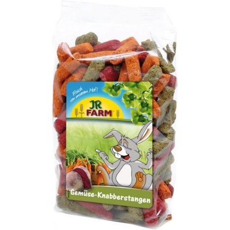 JR Farm JR Farm Knaagdiersticks groente - 125 gram JR Farm JR Farm Knaagdiersticks groente - 125 gram