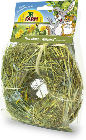 JR Farm JR Farm Hooikrans met Paardenbloem - 100 gram JR Farm JR Farm Hooikrans met Paardenbloem - 100 gram