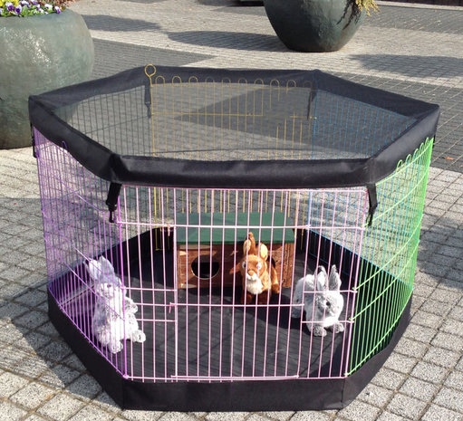 Gebr. de Boon Boon Afdeknet - Veiligheidsnet voor Ren met 6 Panelen van 67x60 cm - Zwart Gebr. de Boon Boon Afdeknet - Veiligheidsnet voor Ren met 6 Panelen van 67x60 cm - Zwart