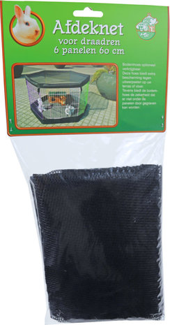 Gebr. de Boon Boon Afdeknet - Veiligheidsnet voor Ren met 6 Panelen van 67x60 cm - Zwart Gebr. de Boon Boon Afdeknet - Veiligheidsnet voor Ren met 6 Panelen van 67x60 cm - Zwart