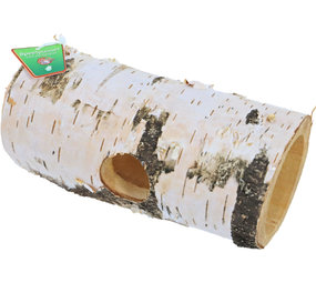 Gebr. de Boon Boon Berkentunnel met 1 gat - circa 20x10 cm Gebr. de Boon Boon Berkentunnel met 1 gat - circa 20x10 cm