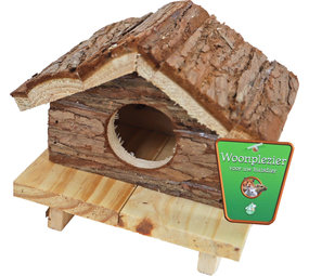 Gebr. de Boon Boon Houten Huis op Pootjes Schorshout - 12,5 x 14,5 x 12,0 cm Gebr. de Boon Boon Houten Huis op Pootjes Schorshout - 12,5 x 14,5 x 12,0 cm