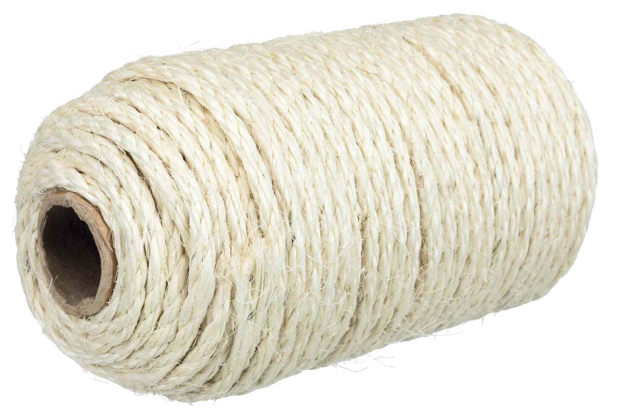 Parain Sisaltouw voor krabpaal, krabzuil, kattenboom, kat, natuurlijk sisaltouw, 6mm (6mm, 30m