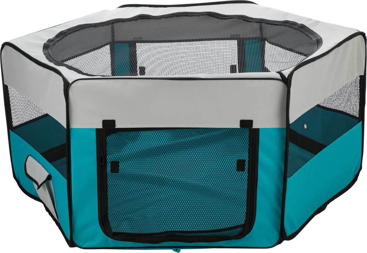 Trixie Trixie Ren van Polyester - 130x55 cm - Turquoise-Grijs Trixie Trixie Ren van Polyester - 130x55 cm - Turquoise-Grijs