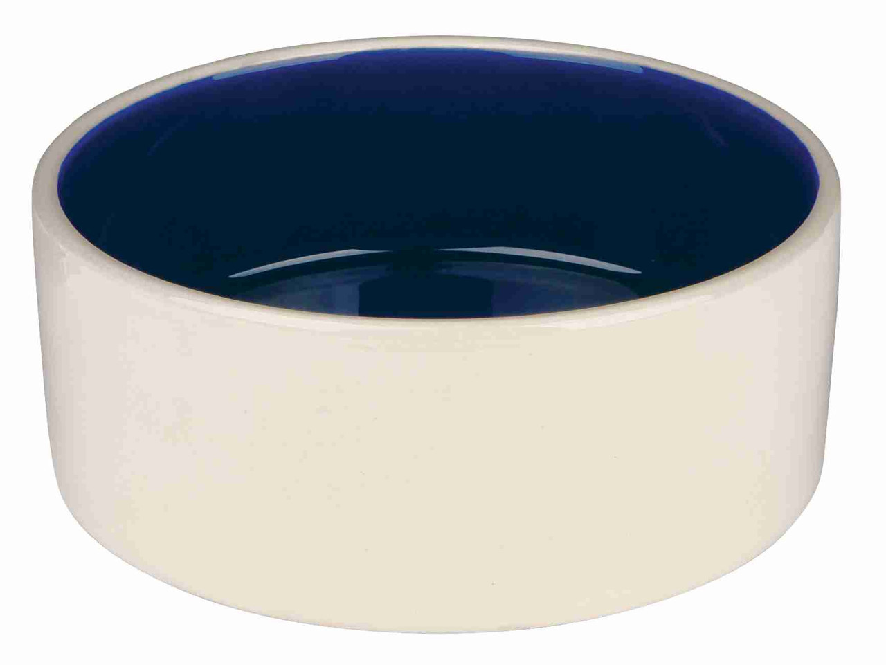 Trixie Voer-en waterbak steen - creme-blauw Trixie Voer-en waterbak steen - creme-blauw