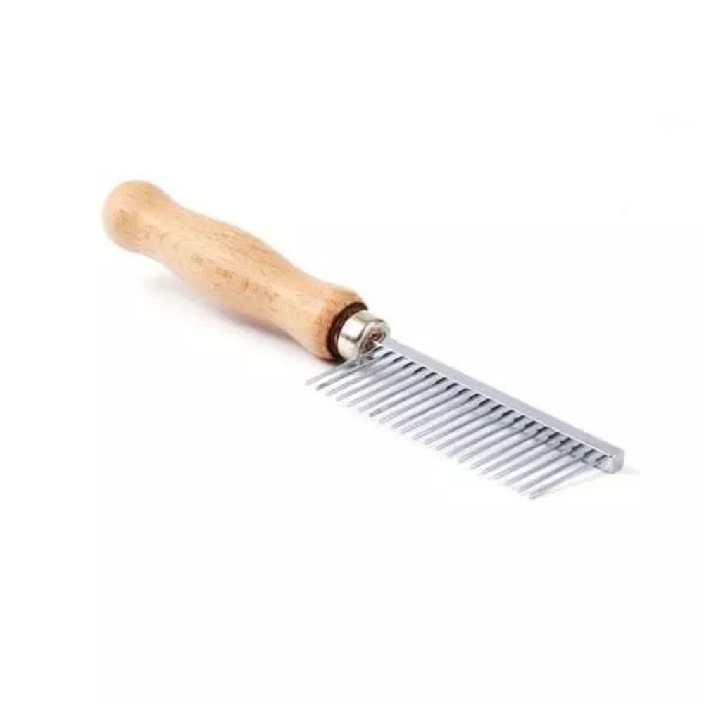 Kam grof met Houten Handvat - 18 cm Kam grof met Houten Handvat - 18 cm