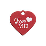 IMARC Hondenpenning – Hart Rood – Love ME!