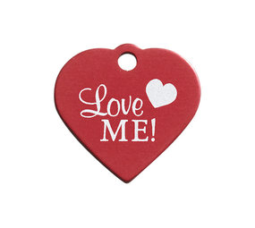 IMARC Hondenpenning – Hart Rood – Love ME! IMARC Hondenpenning – Hart Rood – Love ME!