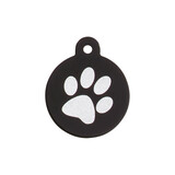 IMARC Hondenpenning – Rond – Poot – Zwart IMARC Hondenpenning – Rond – Poot – Zwart