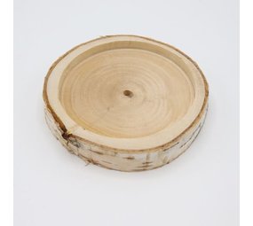 Berkenhouten voerschaaltje - 13,5 X 2,5 cm Berkenhouten voerschaaltje - 13,5 X 2,5 cm