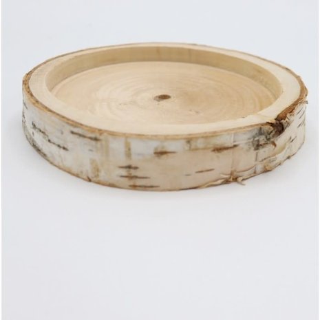 Berkenhouten voerschaaltje - 11,5 X 2,5 CM Berkenhouten voerschaaltje - 11,5 X 2,5 CM