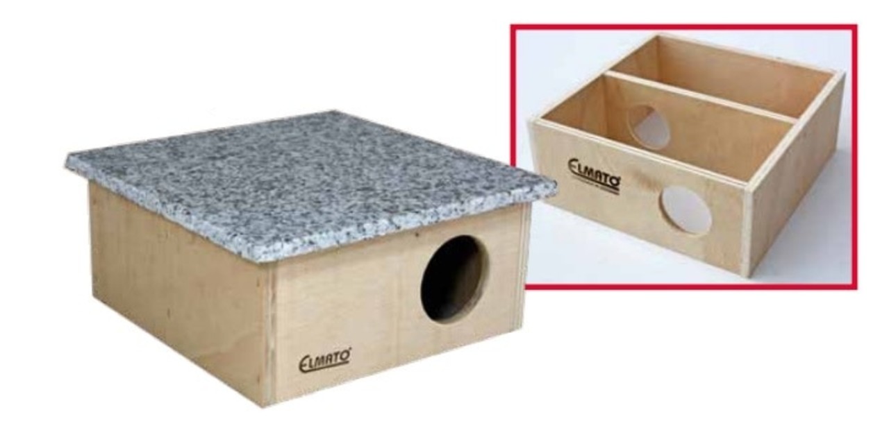 Elmato Elmato Knaagdieren Koelhuis met graniet Elmi - 20 x 20 x 9 cm Elmato Elmato Knaagdieren Koelhuis met graniet Elmi - 20 x 20 x 9 cm