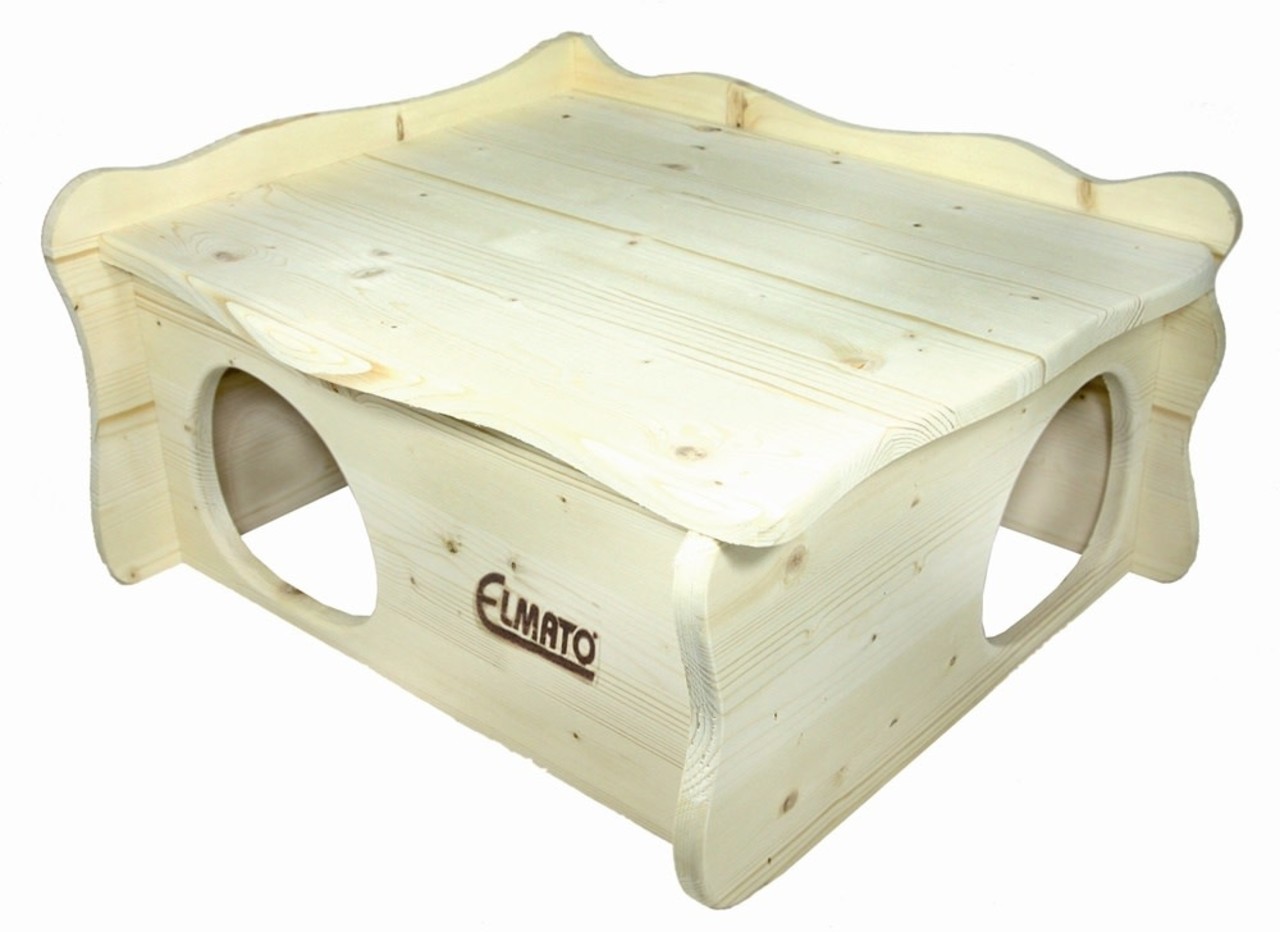 Elmato Elmato Houten Huis Bilbao - 50x42x25 cm Elmato Elmato Houten Huis Bilbao - 50x42x25 cm