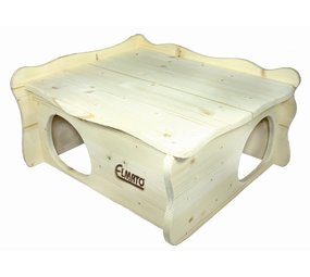 Elmato Elmato Houten Huis Bilbao - 50x42x25 cm Elmato Elmato Houten Huis Bilbao - 50x42x25 cm