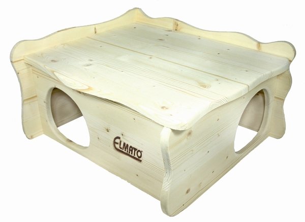 Elmato Elmato Houten Huis Bilbao - 50x42x25 cm Elmato Elmato Houten Huis Bilbao - 50x42x25 cm