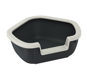 Ferplast Ferplast Open Hoektoilet Dama - 57.5x51.5x22 cm - verschillende kleuren Ferplast Ferplast Open Hoektoilet Dama - 57.5x51.5x22 cm - verschillende kleuren
